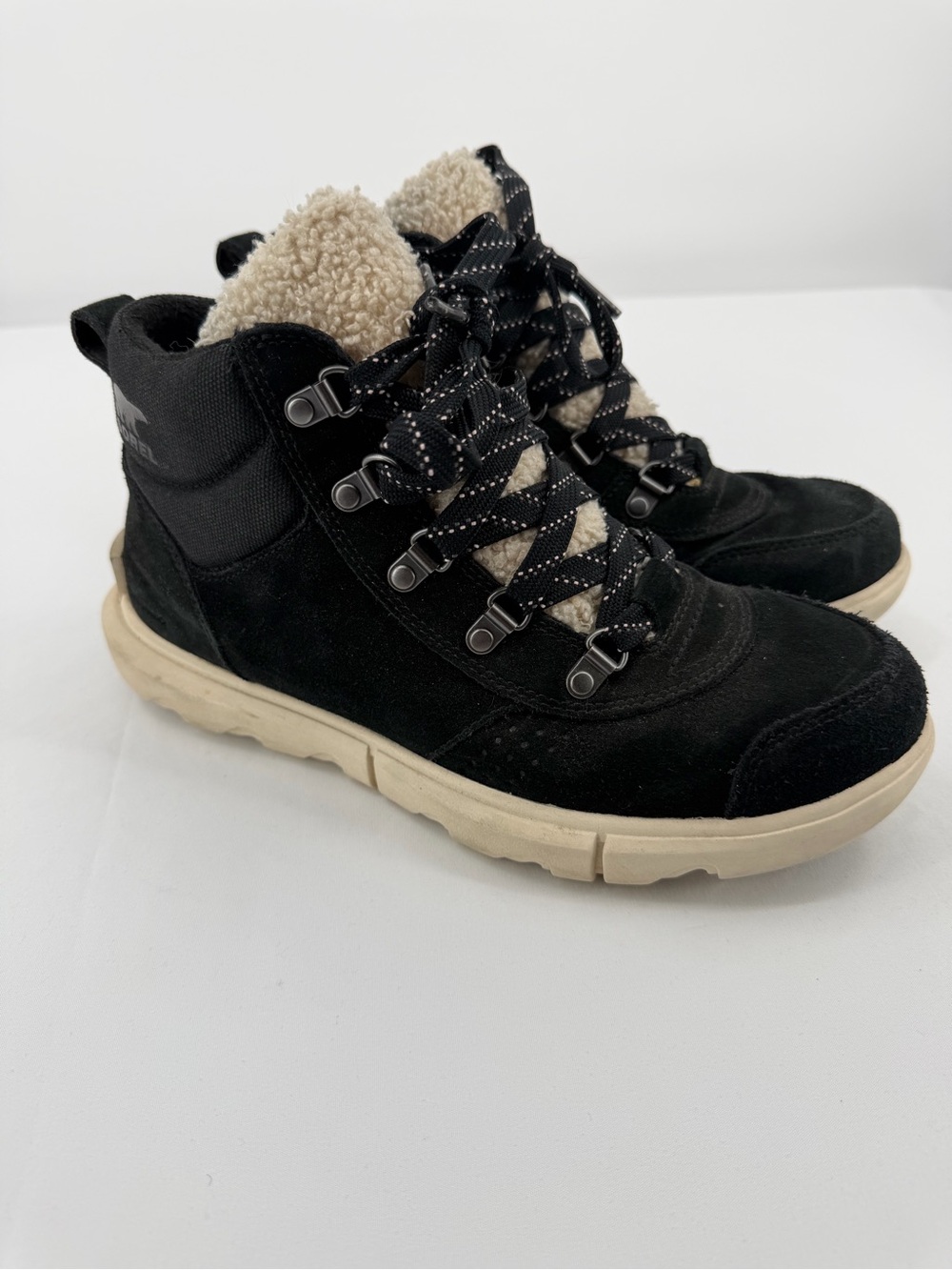 Sorel  Black Explorer Next Hiker Boots